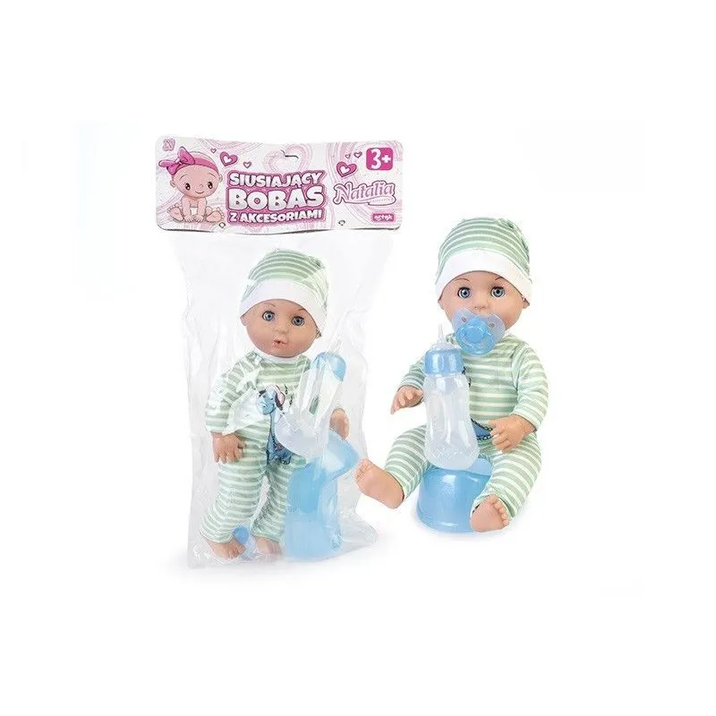 Lalka Natalia - Bobas siusiający z akcesoriami