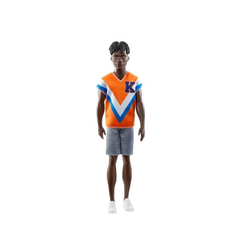 Lalka BARBIE Fashionistas Ken Pomarańczowy T-shirt