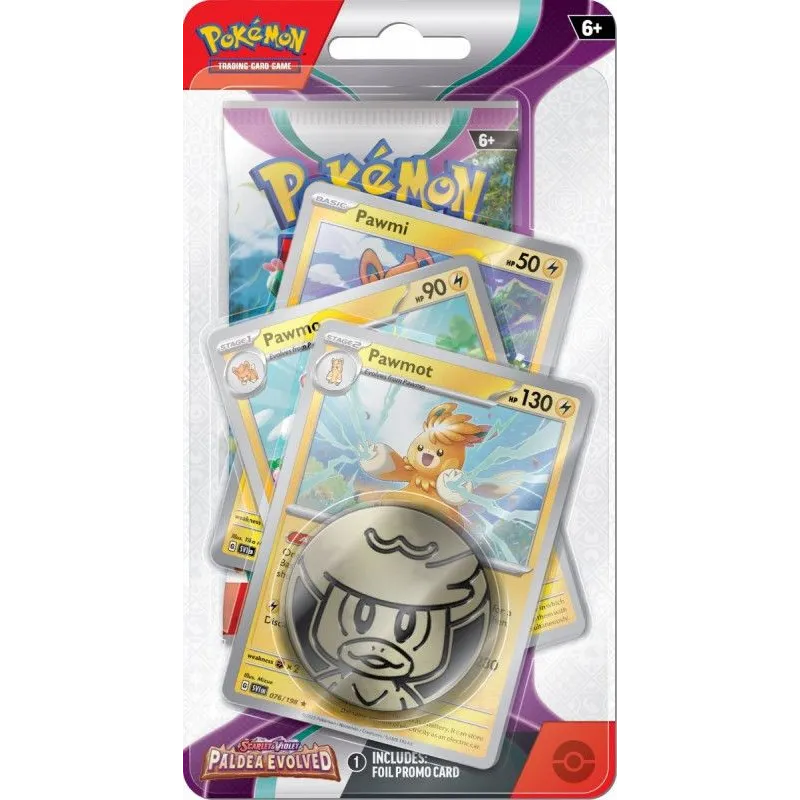 Karty Scarlet & Violet - Paldea Evolved - Premium Checklane Pawmot