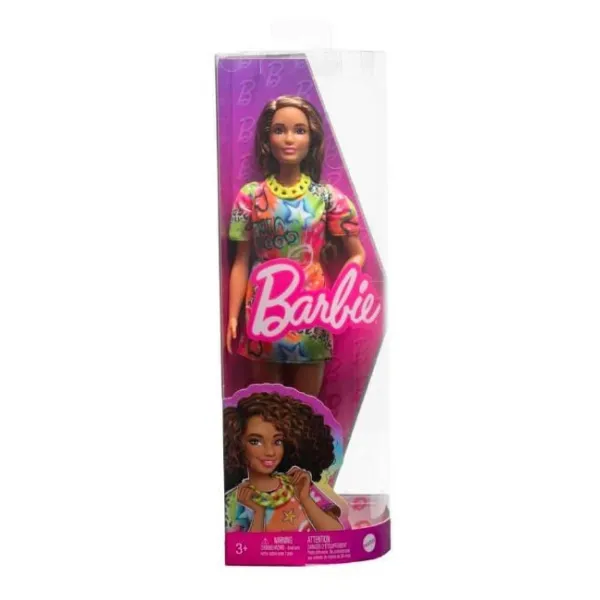 Lalka Barbie Fashionistas sukienka w graffiti