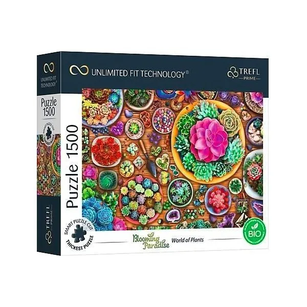 Puzzle 1500 elementów UFT Blooming Paradise World of Plants