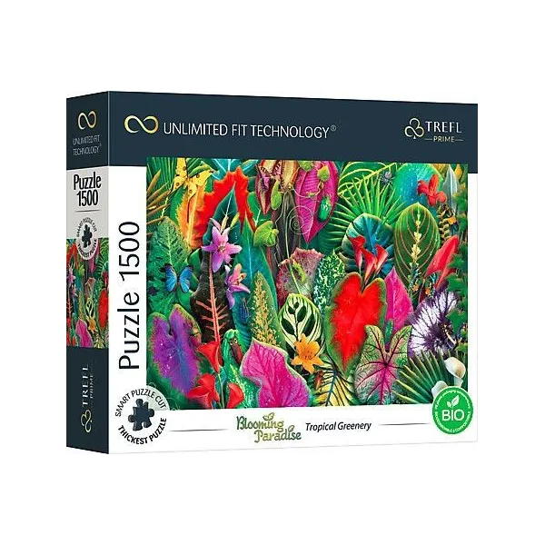 Puzzle 1500 elementów UFT Blooming Paradise Tropical Garden