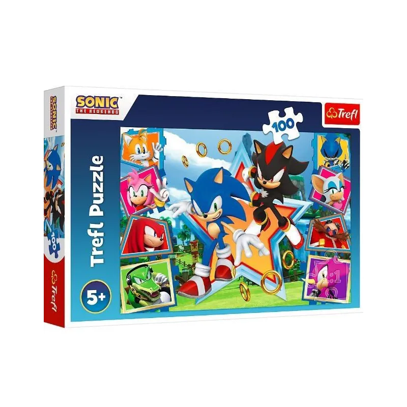 Puzzle 100 elementów Poznaj Sonica Sonic