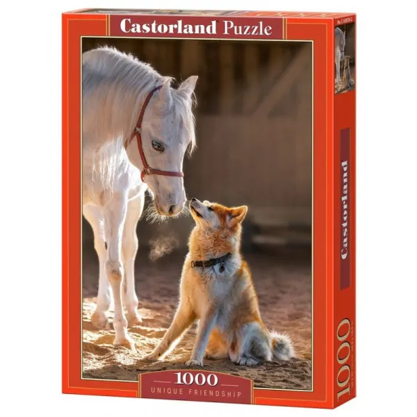Puzzle 1000 elementów Koń i pies Unikatowa przyjaźń
