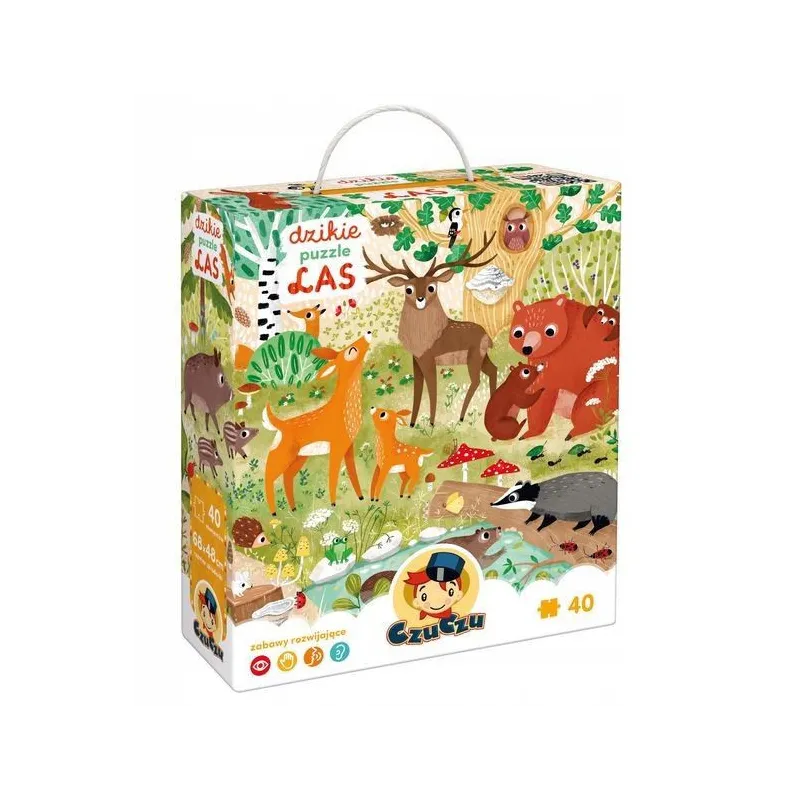 Puzzle Dzikie puzzle - Las 40 elementów