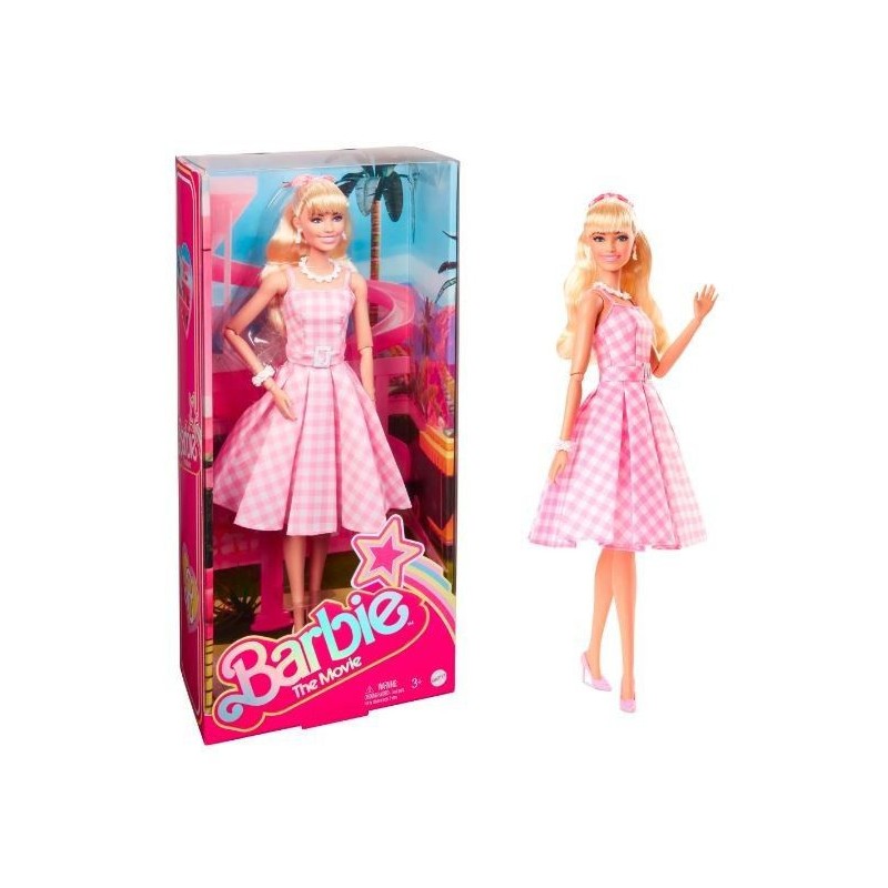 Lalka filmowa Barbie Margot Robbie jako Barbie w różowej sukience