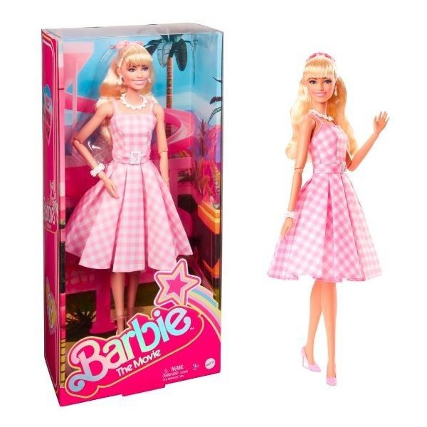 Lalka filmowa Barbie Margot Robbie jako Barbie w różowej sukience