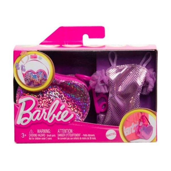 BARBIE Zestaw modowy premium, błyszcząca sukienka
