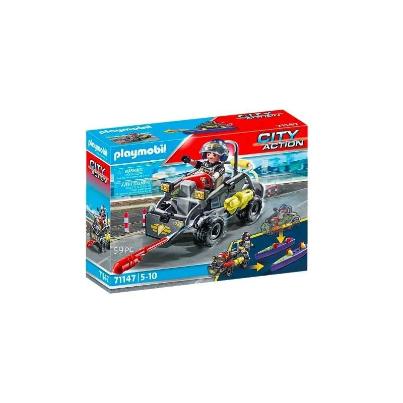 Zestaw z figurką City Action 71147 Quad terenowy jednostki specjalnej