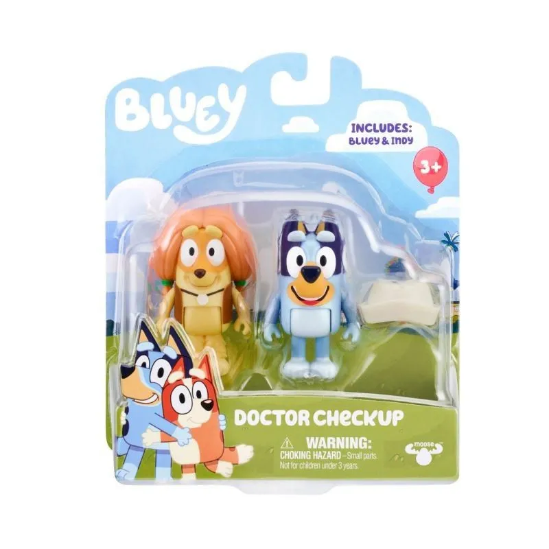 Zestaw figurek Bluey 2pak Wizyta u lekarza