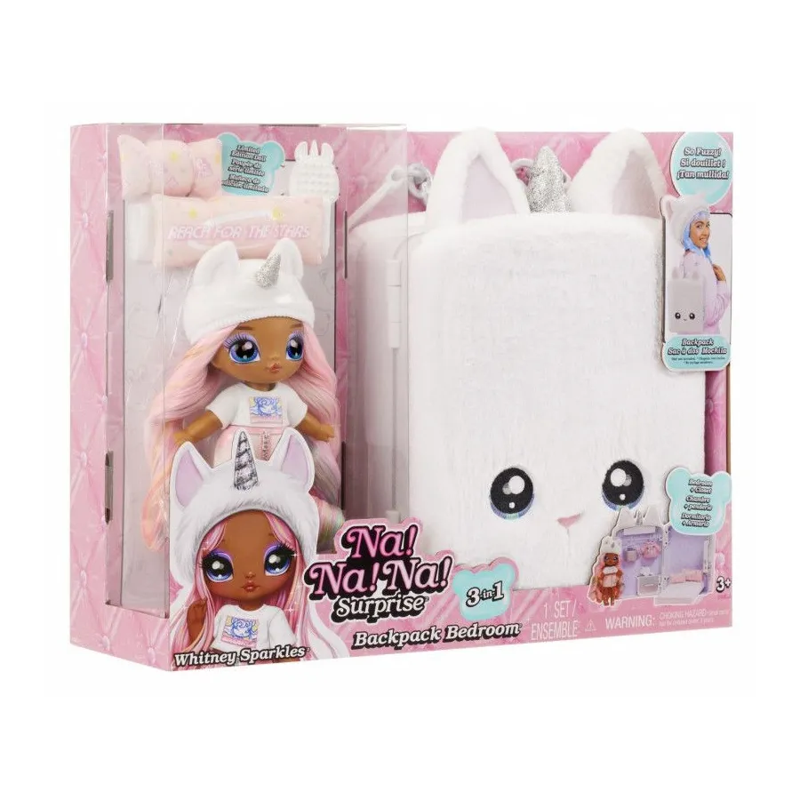 Lalka Na! Na! Na! Surprise Zestaw 3 w 1 Plecak - Whitney Sparkles
