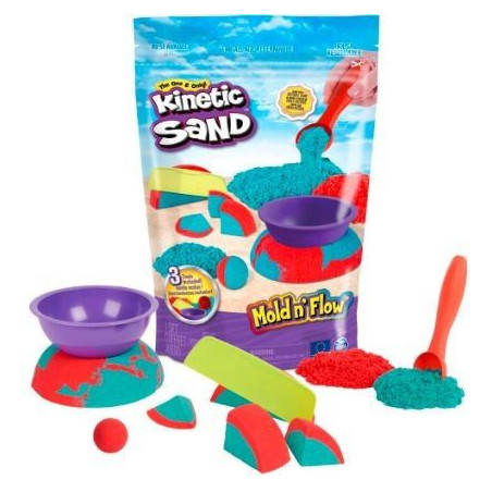 Kinetic Sand - Dwukolorowy piasek kinetyczny z akcesoriami