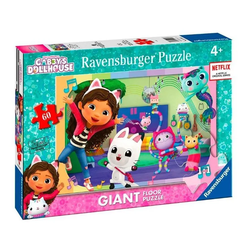 Puzzle 60 elementów Gigant Koci Domek Gabi