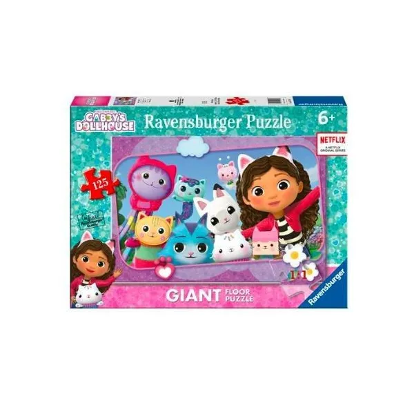 Puzzle 125 elementów Gigant Koci Domek Gabi