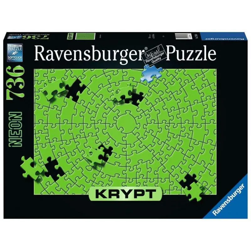 Puzzle 736 elementy Krypt Neon Zielony