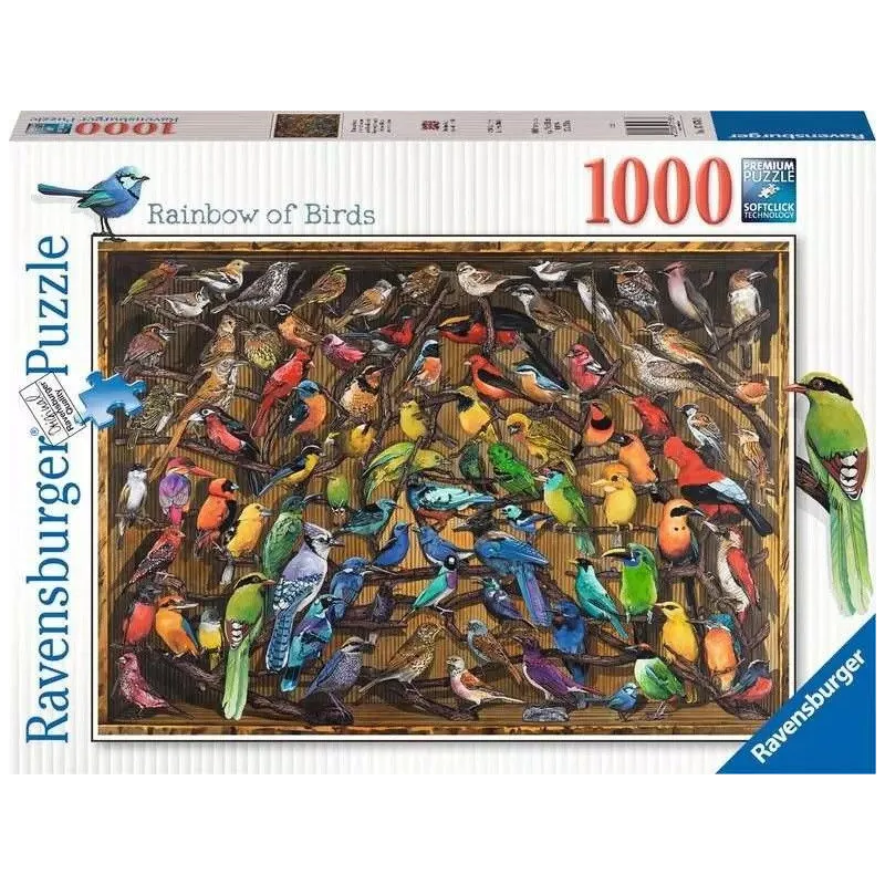 Puzzle 1000 elementów Świat ptaków