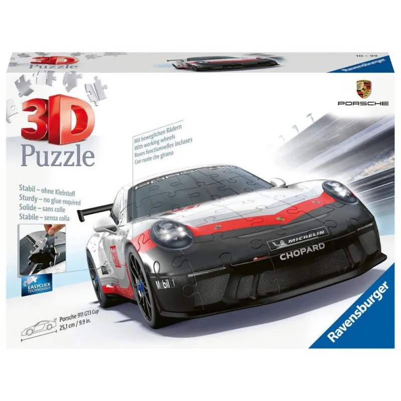 Puzzle 108 elementów 3D Pojazdy Porsche 911 GT3 Cup