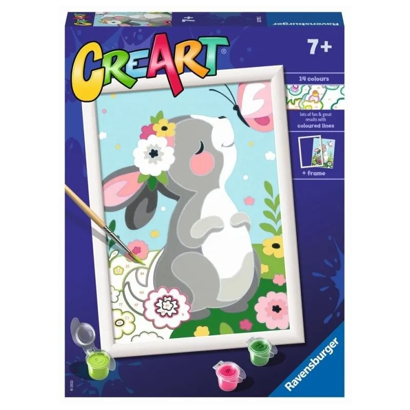 Malowanka CreArt dla dzieci Piękny króliczek