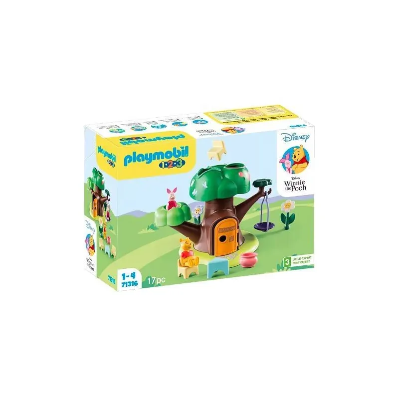 Zestaw z figurkami 1.2.3 Disney 71316 Domek w drzewie Kubusia Puchatka i Prosiaczka