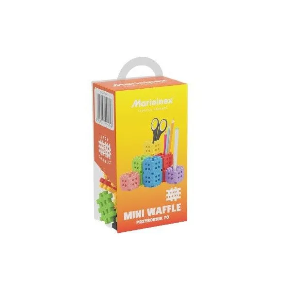 Klocki konstrukcyjne Mini Waffle - Przybornik 70 elementów