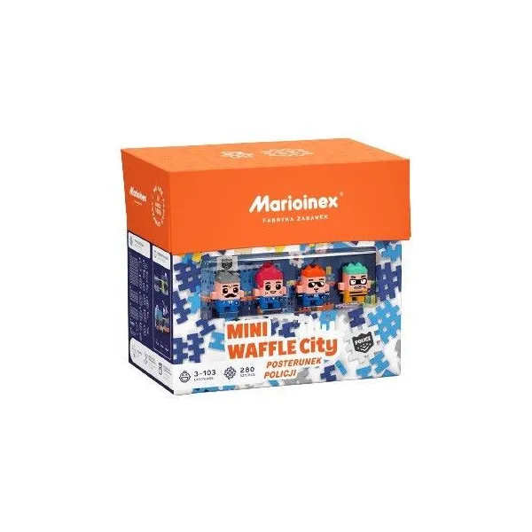 Klocki konstrukcyjne Waffle mini - Posterunek policji