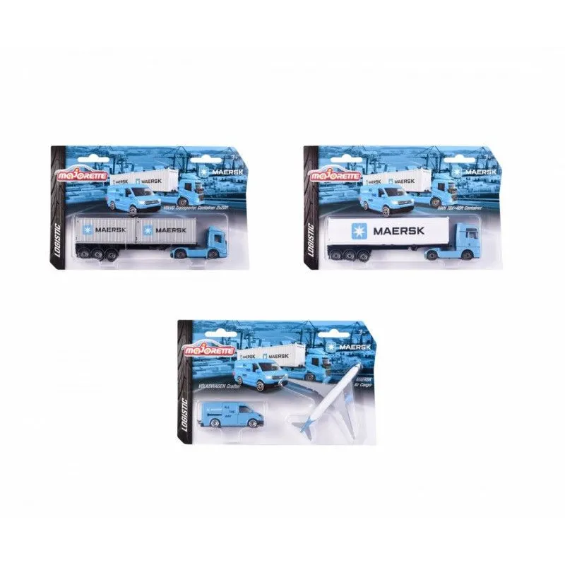 Pojazd Majorette Maersk 3 rodzaje mix
