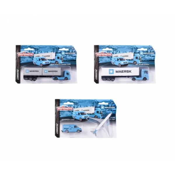 Pojazd Majorette Maersk 3 rodzaje mix