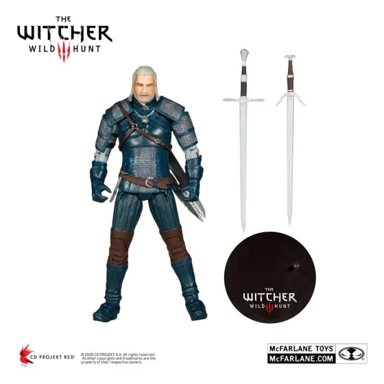 Figurka Wiedźmin 3 Geralt z Rivii (Zbroja Żmiji Teal Dye)