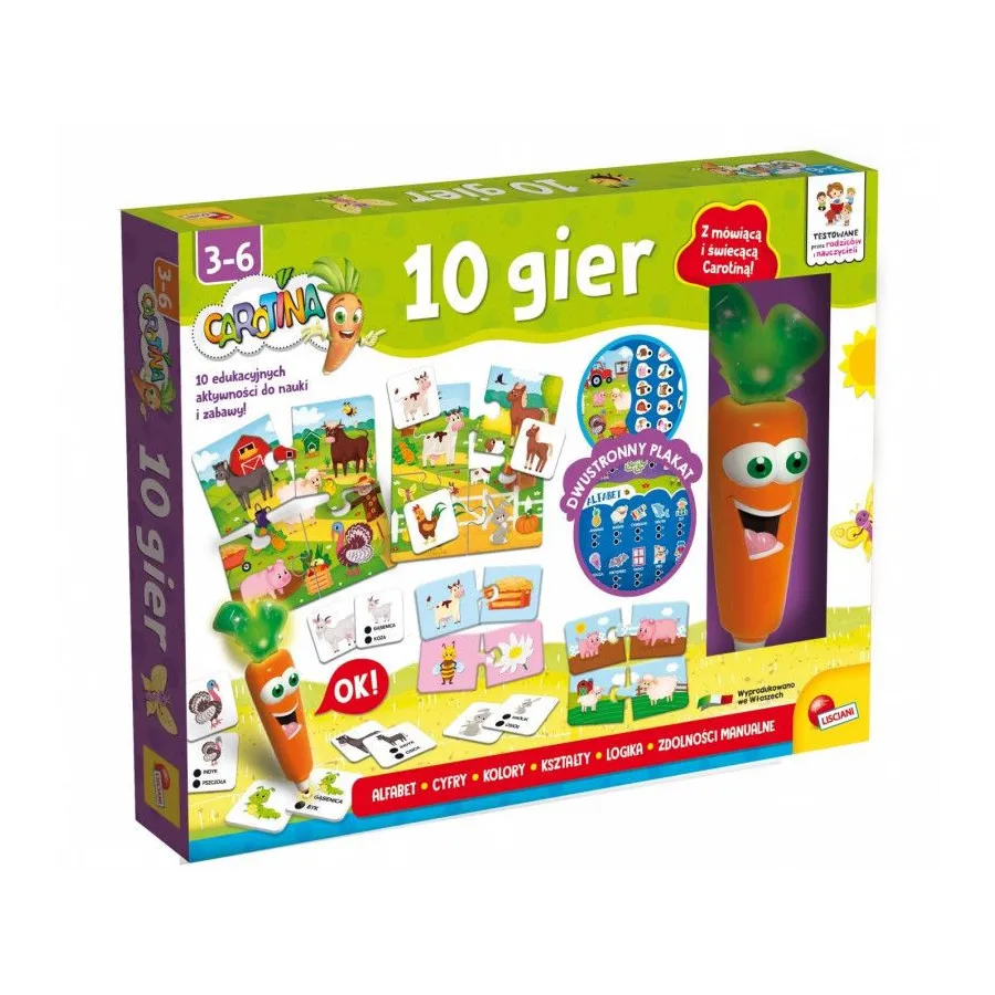 Zestaw gier Carotina 10 gier