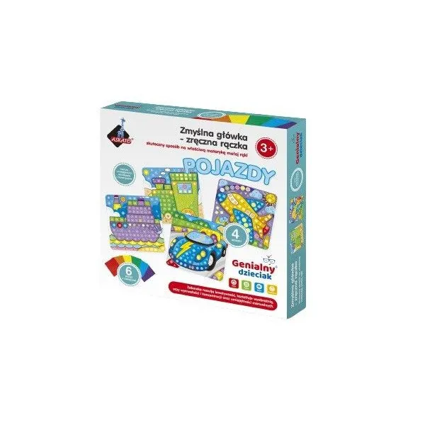 Wyklejanka Genialny Dzieciak Zręczna rączka - Pojazdy