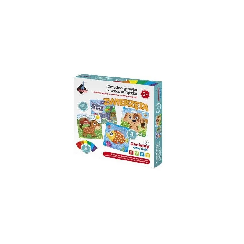 Wyklejanka Genialny Dzieciak Zręczna rączka - Zwierzęta