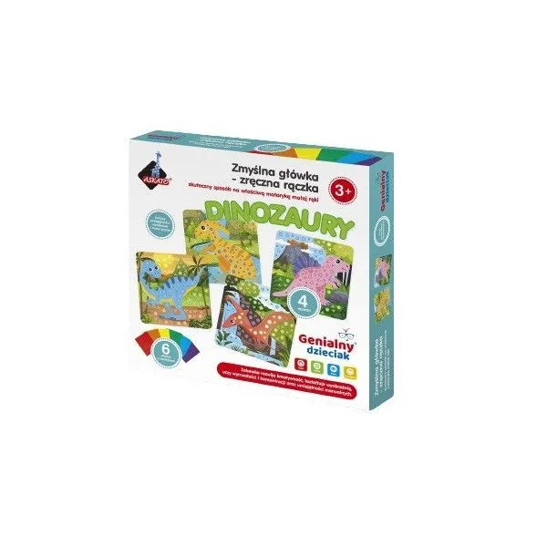 Wyklejanka Genialny Dzieciak Zręczna rączka - Dinozaury