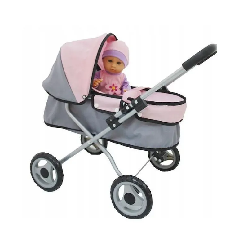 Lalka Bambolina z głębokim wózkiem