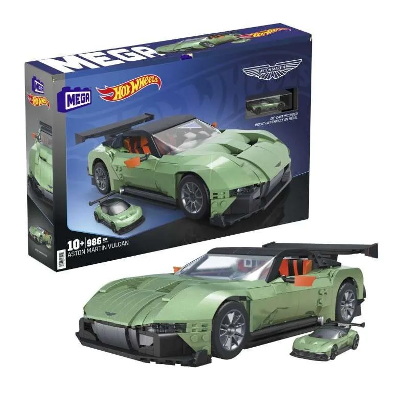Zestaw konstrukcyjny MEGA Hot Wheels Aston Martin Vulcan kolekcjonerski