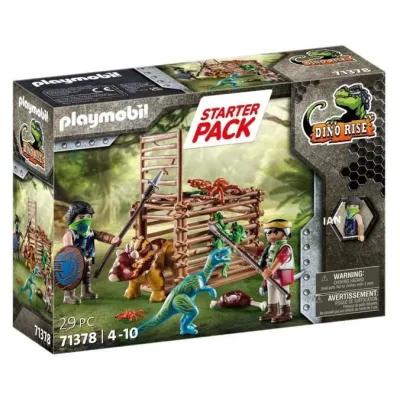 Zestaw z figurkami DINO Rise 71378 Starter Pack Uwolnienie Triceratopsa