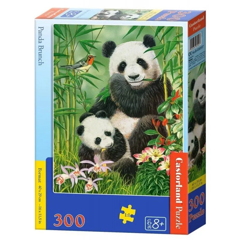 Puzzle 300 elementów Panda Brunch
