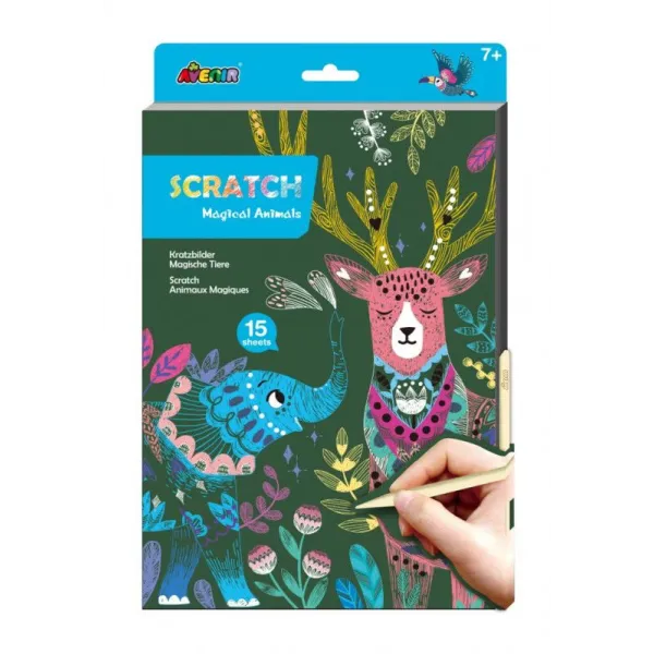 Wydrapywanka A4 - Magiczne zwierzęta