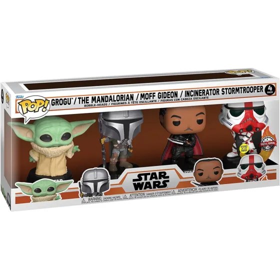 Figurki Star Wars POP! Movies 4-Pack Mandalorian Holiday