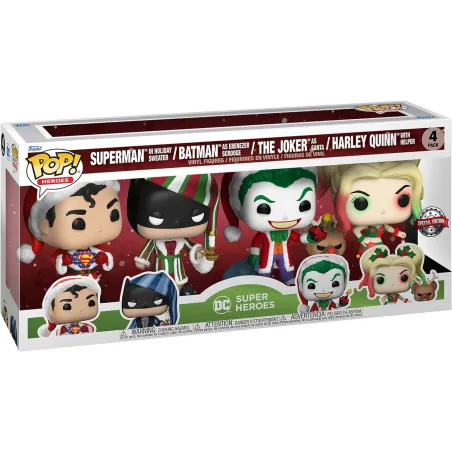 Figurki POP! Heroes DC Comics  4-Pack Holiday