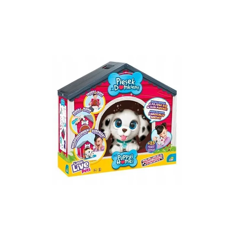 Maskotka Little Live Pets Piesek z domkiem Dalmatyńczyk