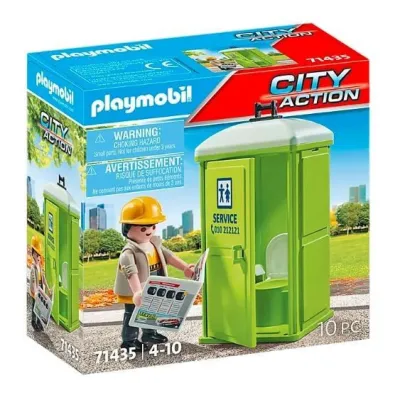 Zestaw z figurką City Action 71435 Mobilna toaleta