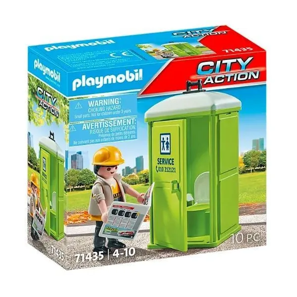 Zestaw z figurką City Action 71435 Mobilna toaleta