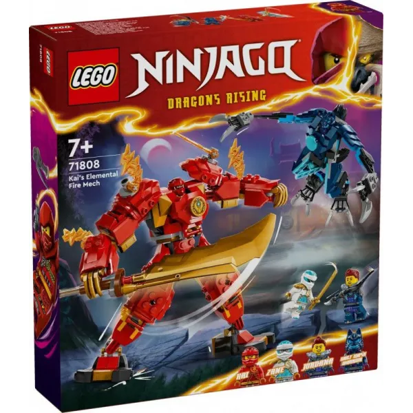 Klocki Ninjago 71808 Mech żywiołu ognia Kaia
