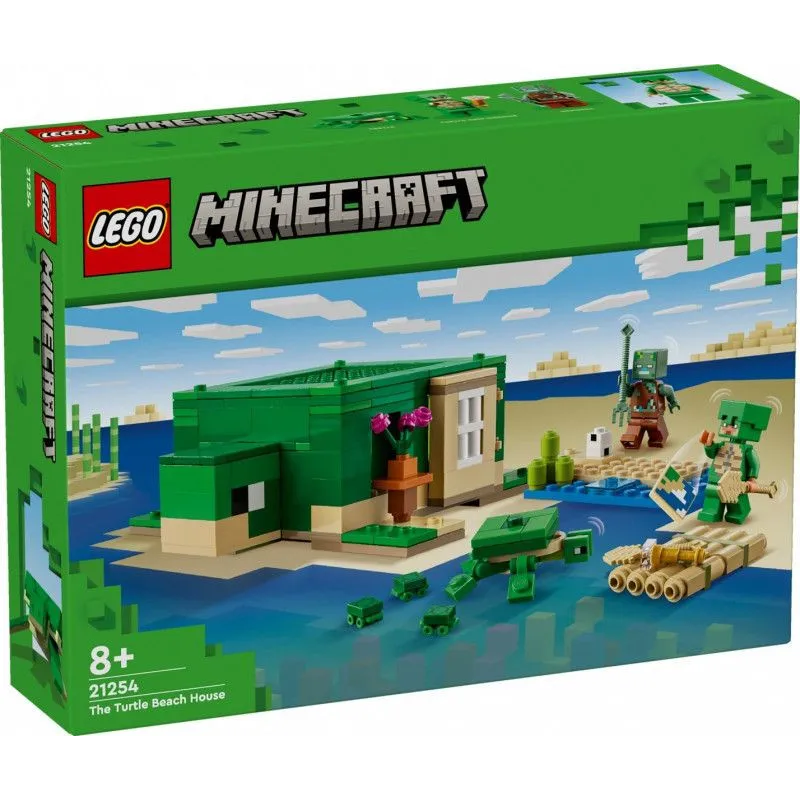 Klocki Minecraft 21254 Domek na plaży żółwi