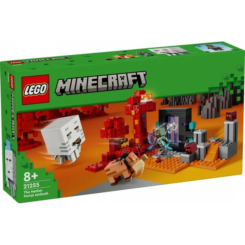 Klocki Minecraft 21255 Zasadzka w portalu do Netheru