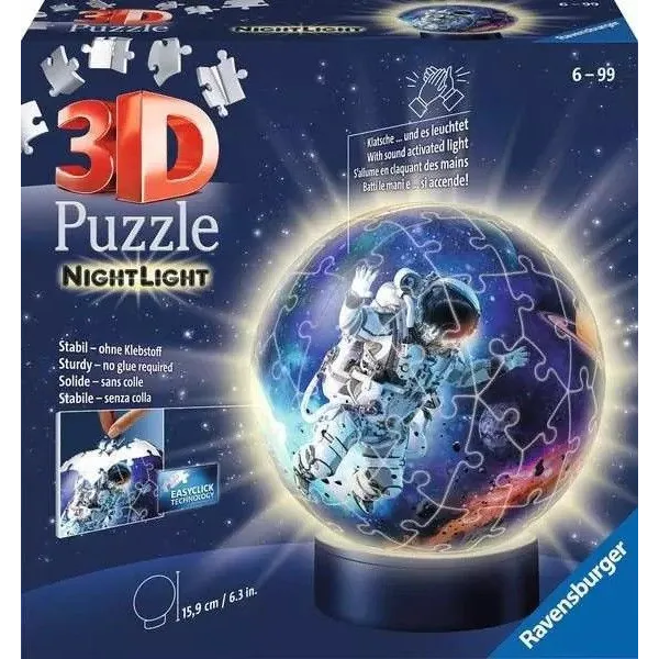 Puzzle 3D Świecąca kula Astronauta