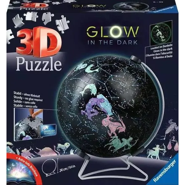 Puzzle 3D Globus Konstelacje