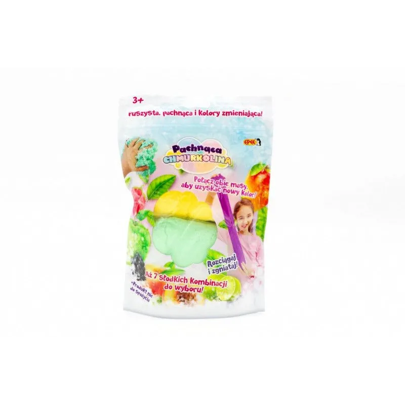 Masa plastycza Pachnąca Chmurkolina 1 pack, seria 4, MIX KOLORÓW (2x30g) Zielony+żółty (limonka)