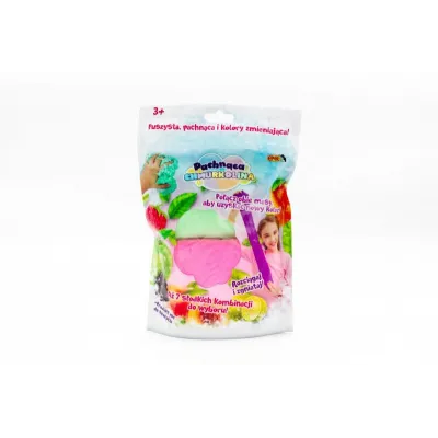 Masa plastyczna Pachnąca Chmurkolina 1 pack, seria 4, Mix kolorów (2x30g) Różowy+zielony (malina)