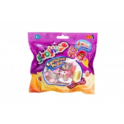 Figurki Strojnisie - Baśniowe Misie - 2-pack Czerwony Kapturek+Wilk+żółta sukienka księżniczki.